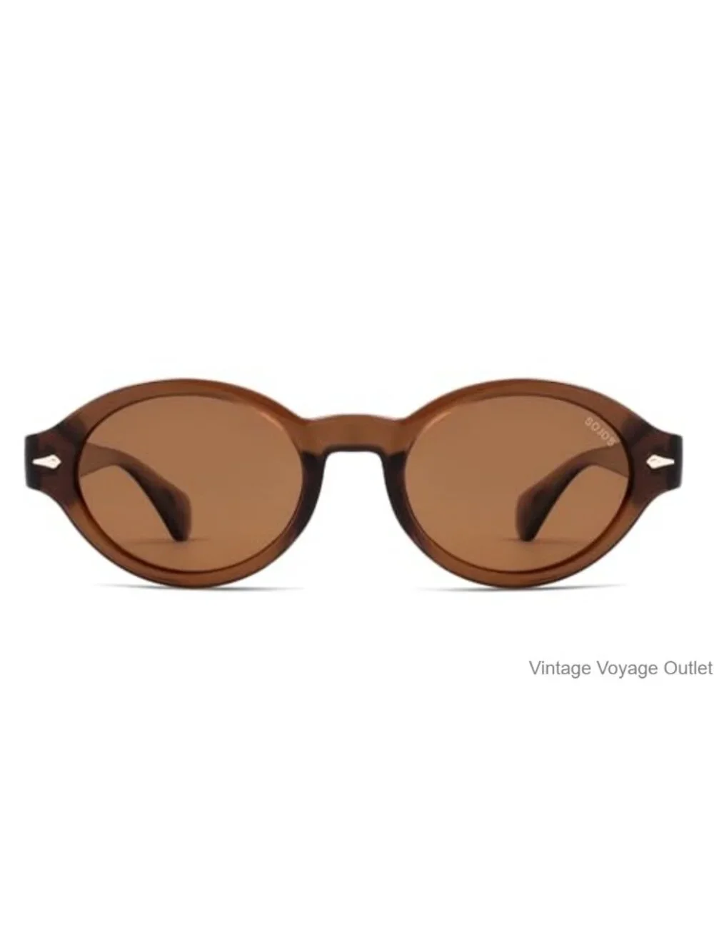 Retro Oval Polarized Sunglasses UV400 Protection for Women Men